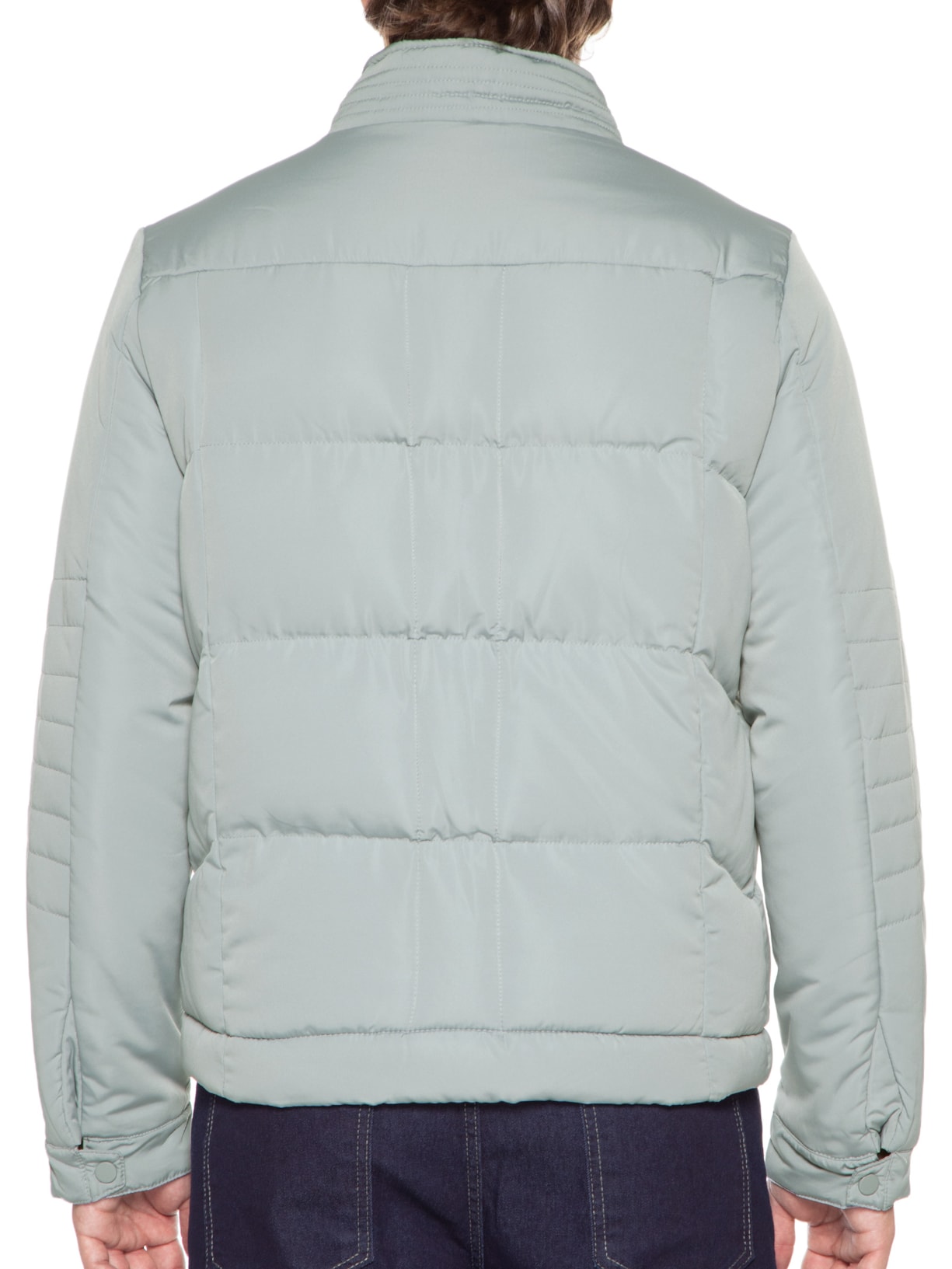 Jaqueta Masculina Puffer Gomos Cinza '2 Essential