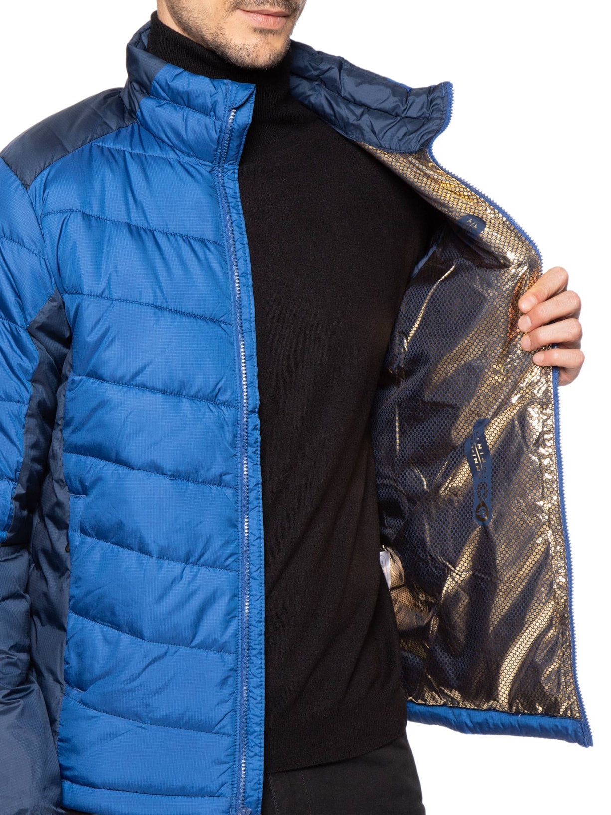 Jaqueta Masculina Puffer Labyrinth Loop Azul Columbia