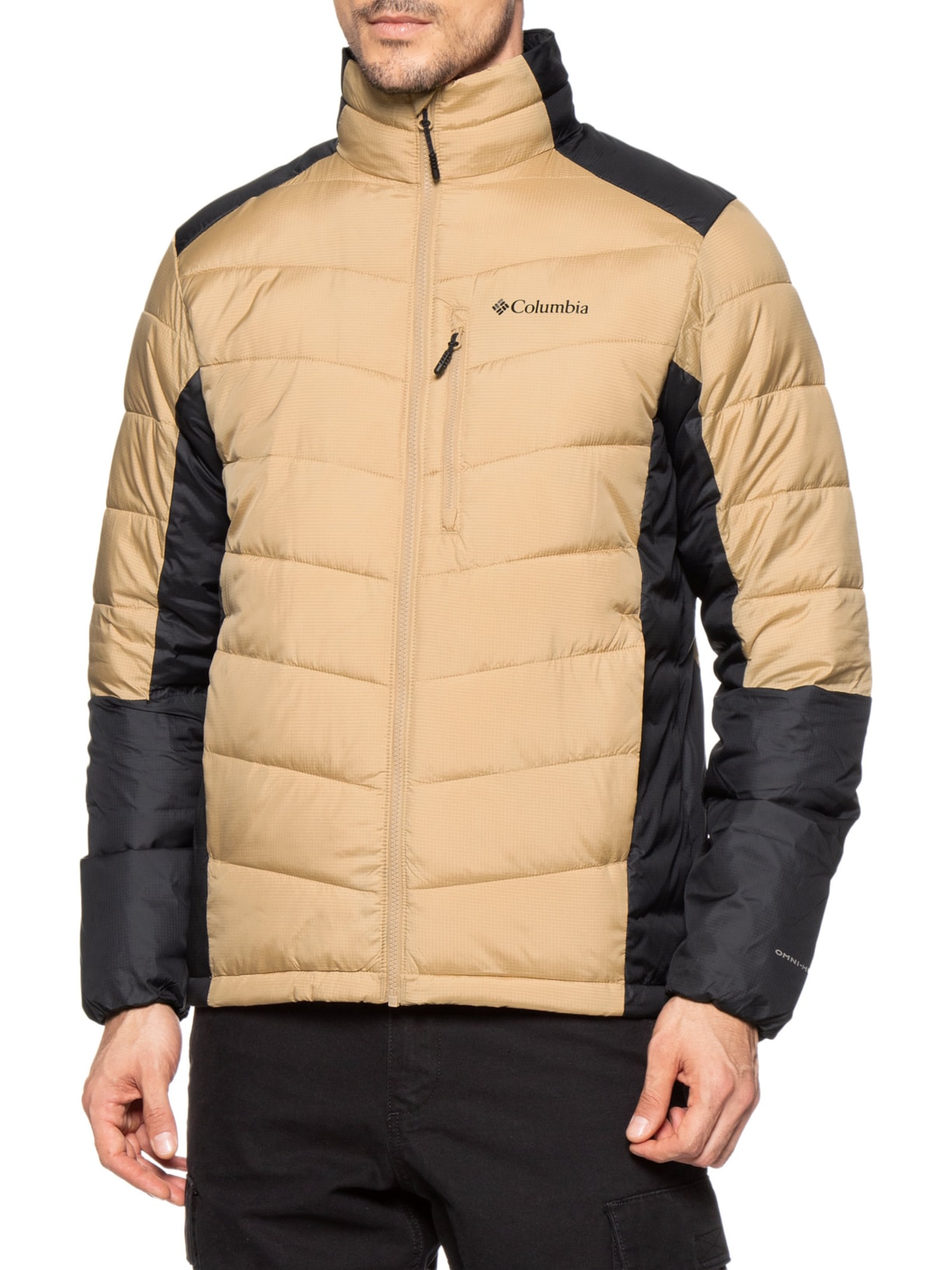 Jaqueta Masculina Puffer Labyrinth Loop Bege Columbia