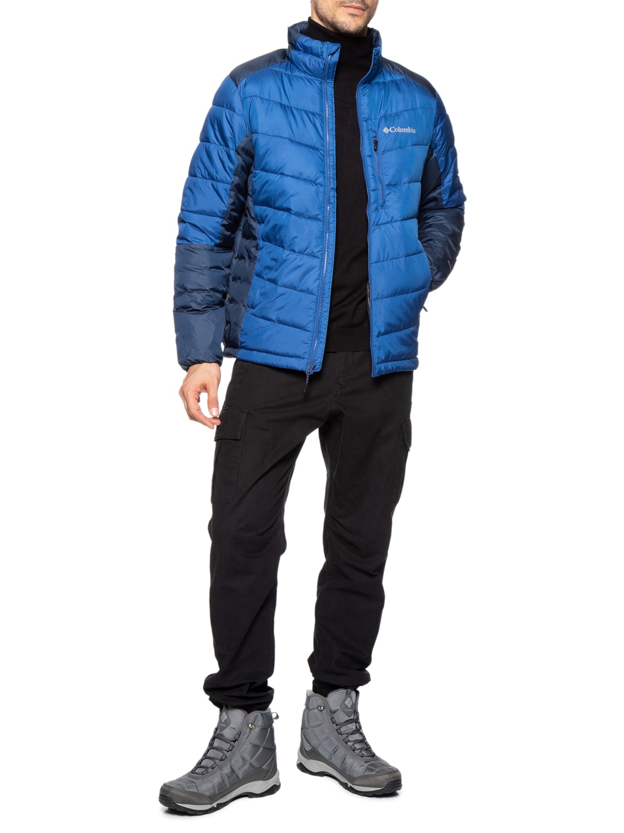 Jaqueta Masculina Puffer Labyrinth Loop™ Azul Columbia