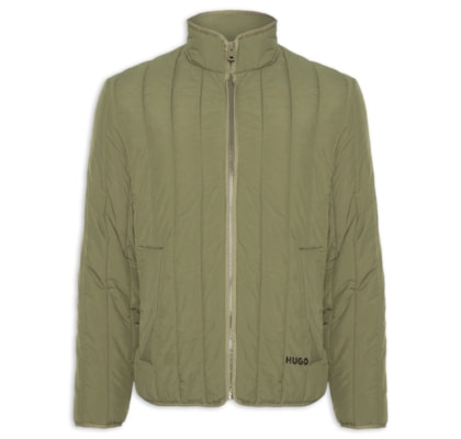 Jaqueta Masculina Puffer Logo Detail Brenoto - Verde