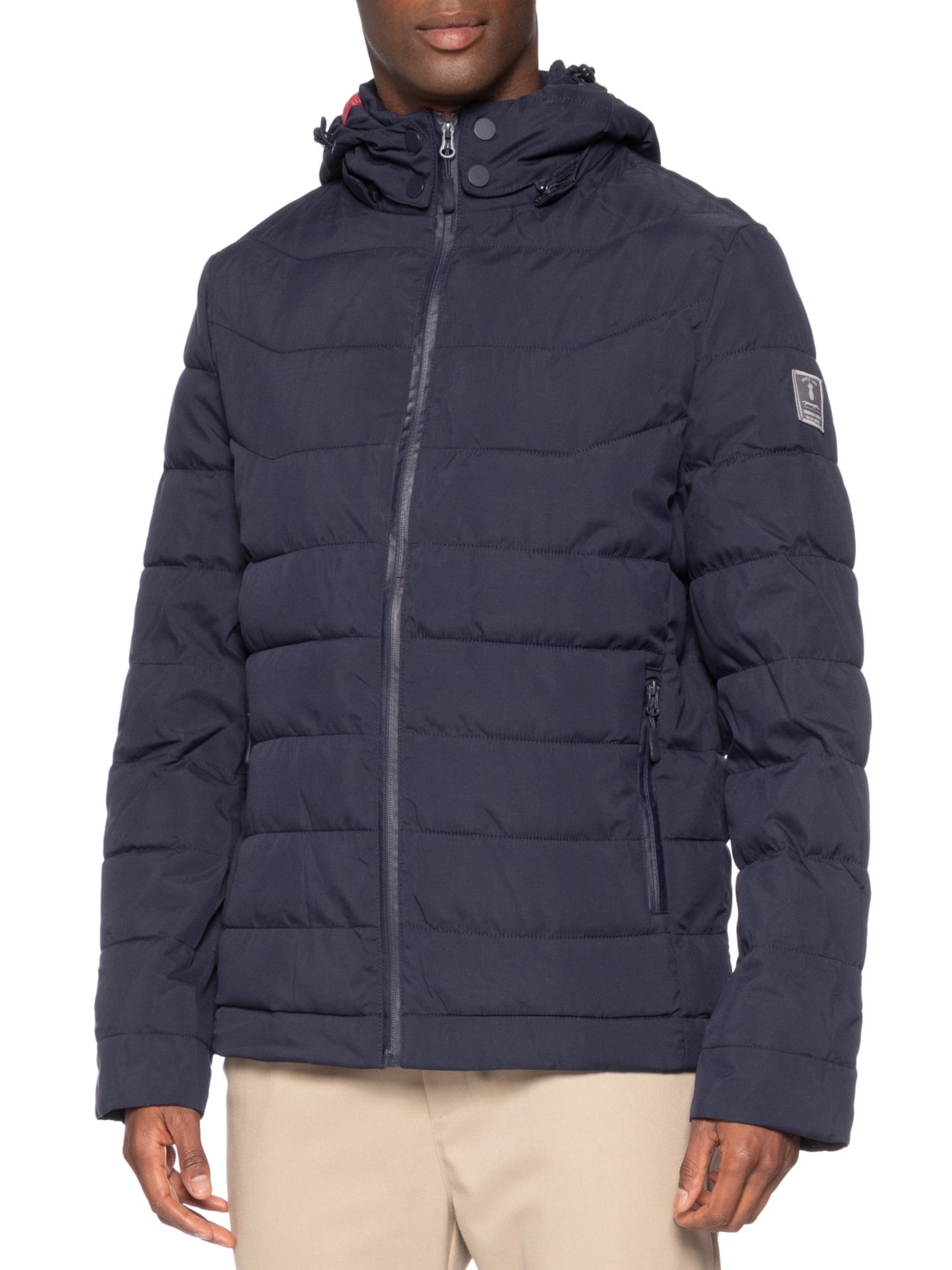 Jaqueta Masculina Puffer Londres Azul Pineapple