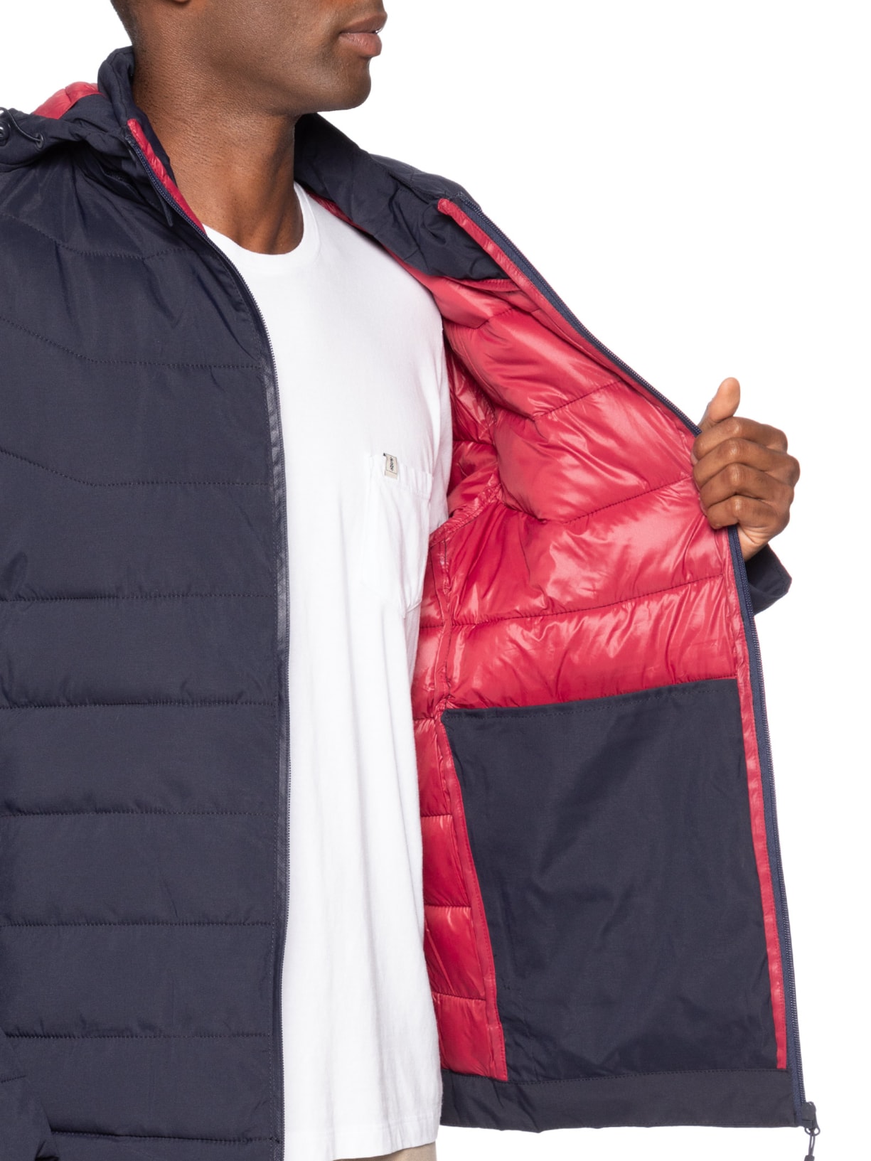 Jaqueta Masculina Puffer Londres Azul Pineapple