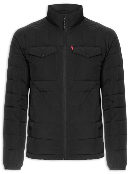 Jaqueta Masculina Puffer Matelassada - Preto