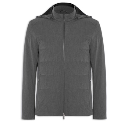 Jaqueta Masculina Puffer Mescla Grafite - Cinza