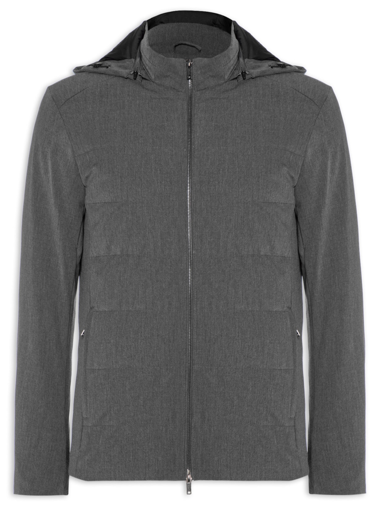 Jaqueta Masculina Puffer Mescla Grafite - Cinza