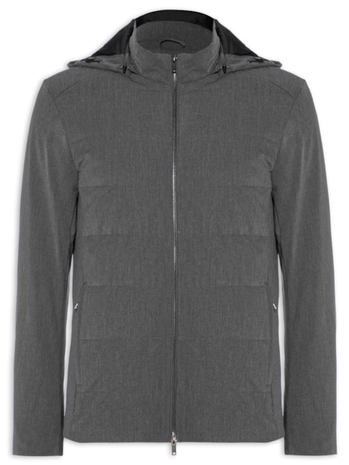 Jaqueta Masculina Puffer Mescla Grafite - Cinza