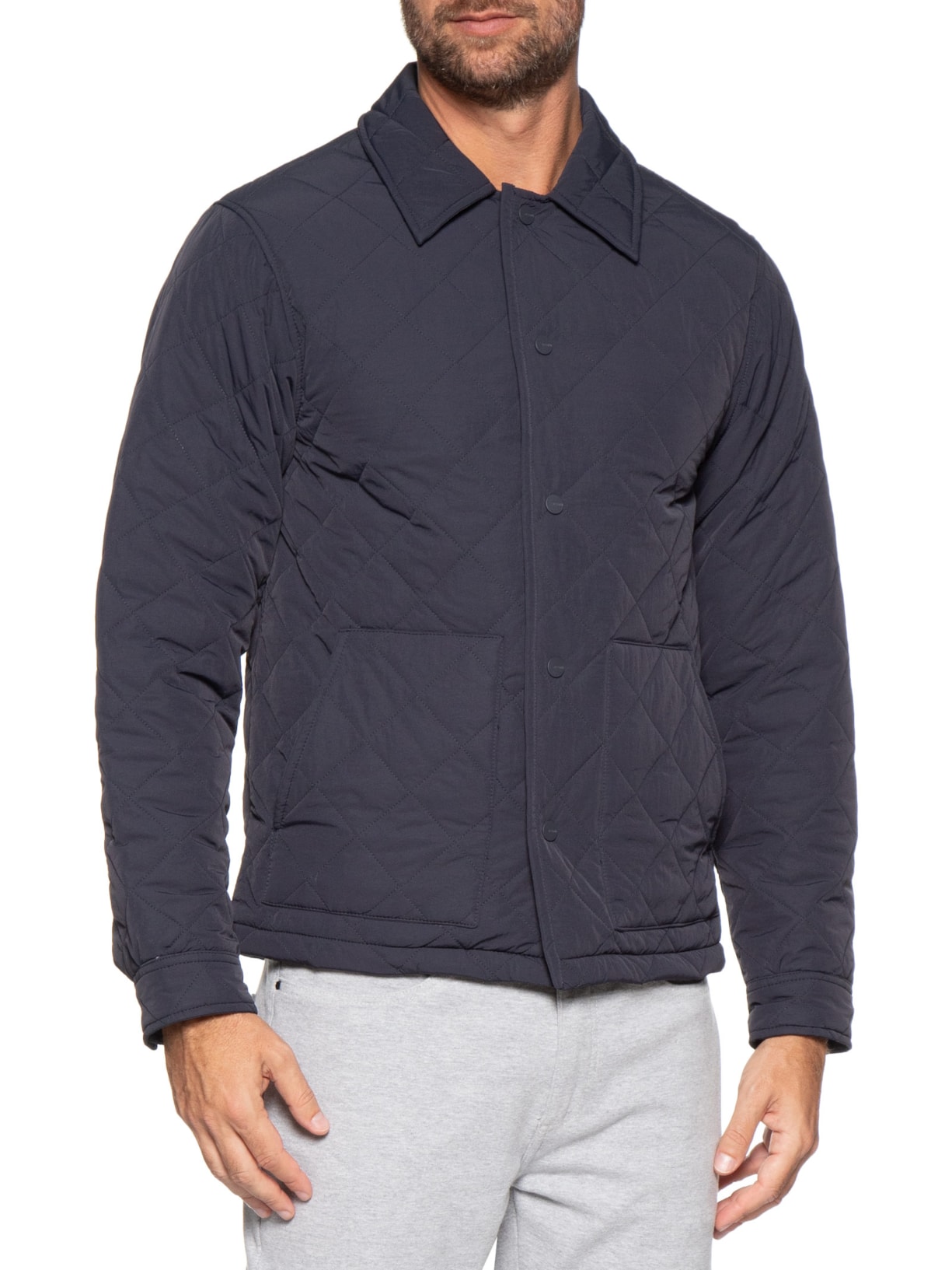 Jaqueta Masculina Puffer Novo Matelasse Azul Reserva