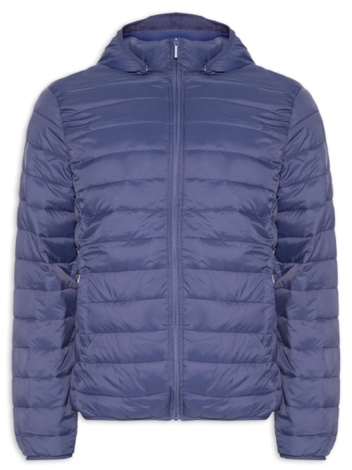 Jaqueta Masculina Puffer Nylon - Azul