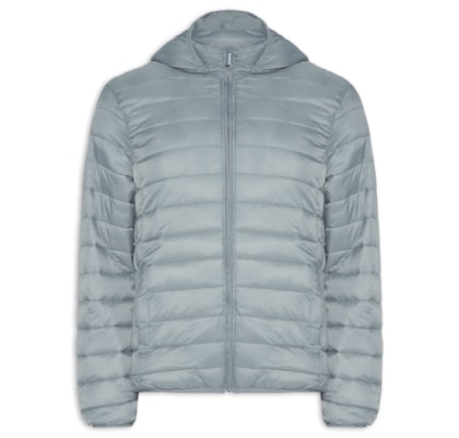 Jaqueta Masculina Puffer Nylon - Cinza