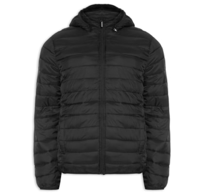Jaqueta Masculina Puffer Nylon - Preto