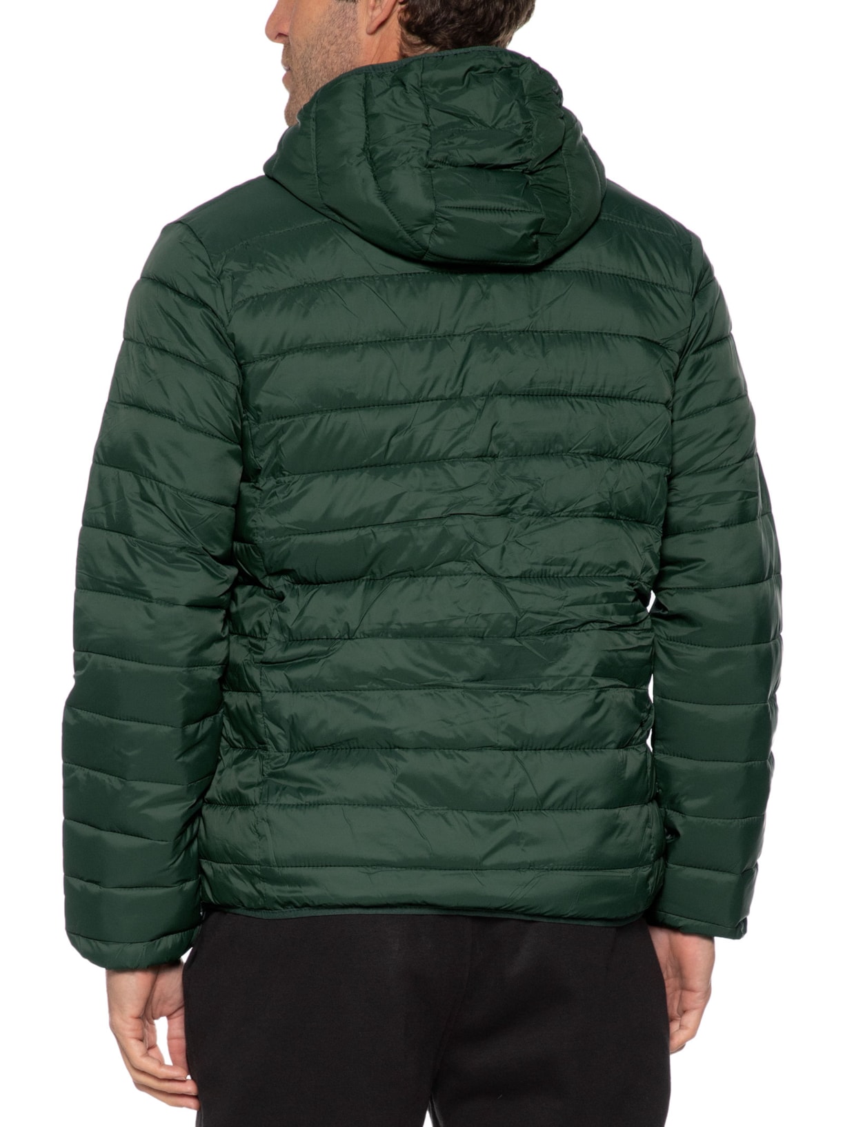 Jaqueta Masculina Puffer Nylon Verde Basiq Men