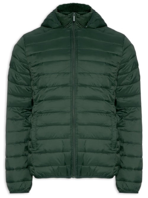Jaqueta Masculina Puffer Nylon - Verde