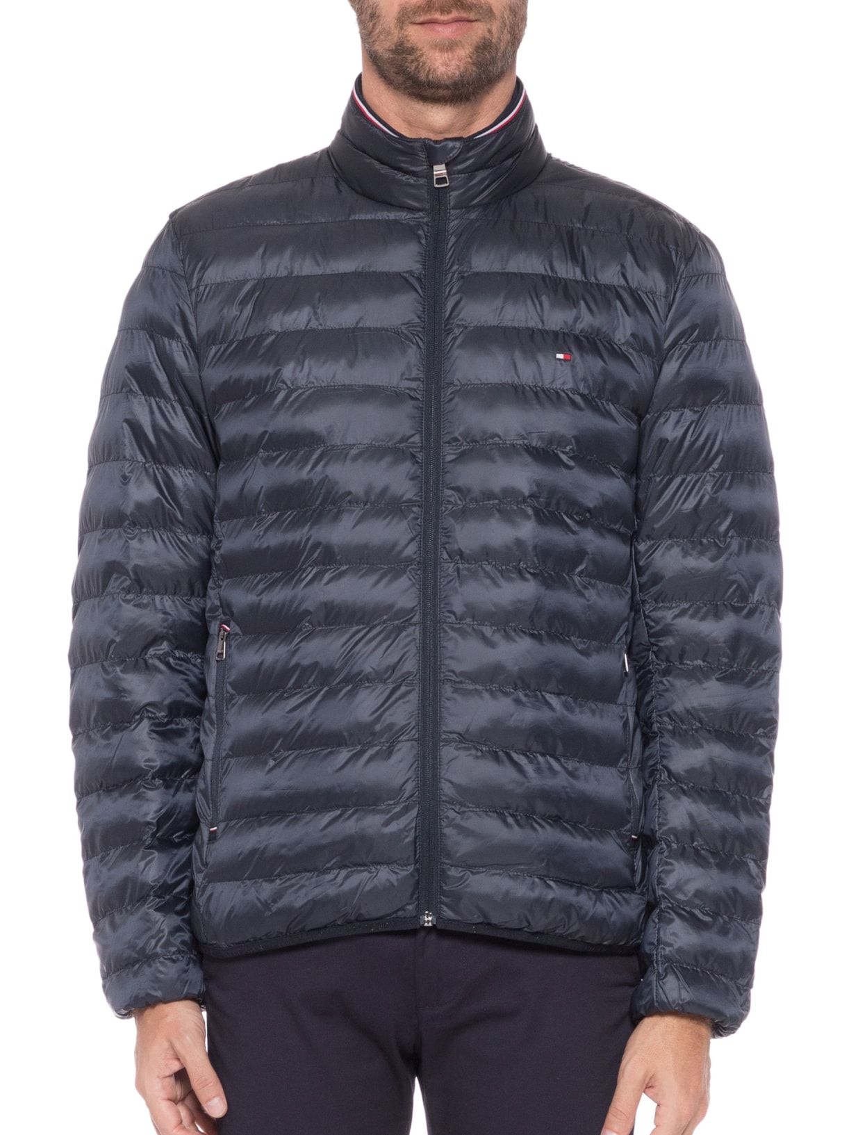 Jaqueta Masculina Puffer Packablecircularjacket Azul Tommy Hilfiger