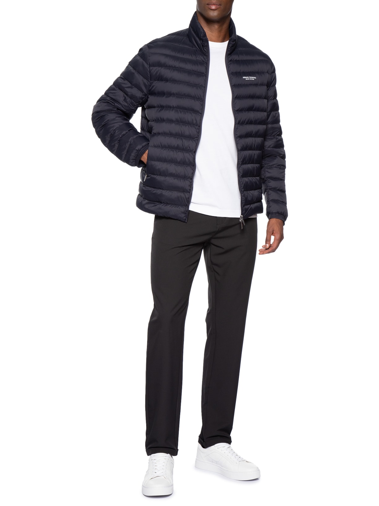 Jaqueta Masculina Puffer Piumino Down Jacket Azul Armani Exchange