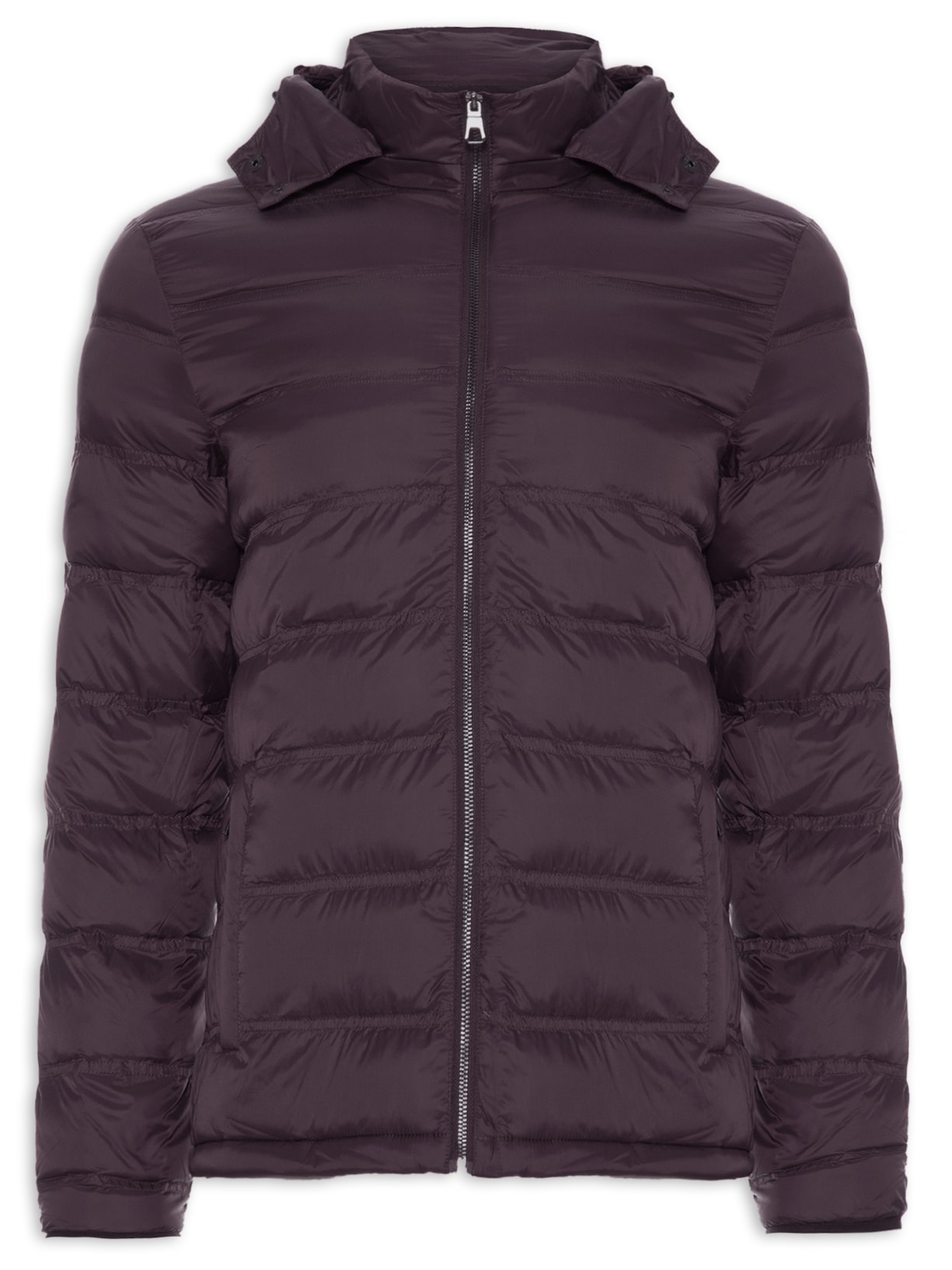 Jaqueta Masculina Puffer Pluma De Ganso - Vinho