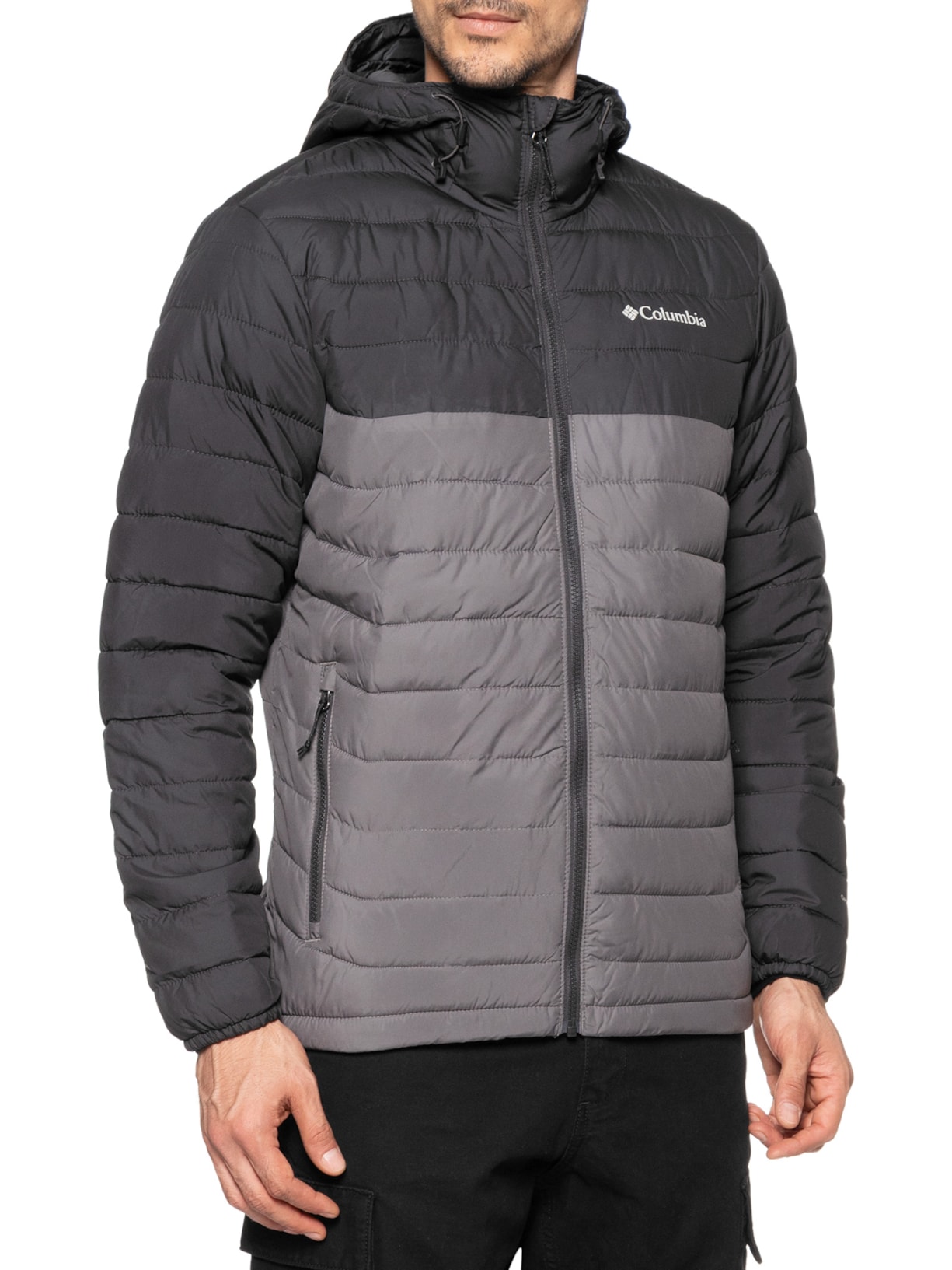 Jaqueta Masculina Puffer Powder Lite II Cinza Columbia