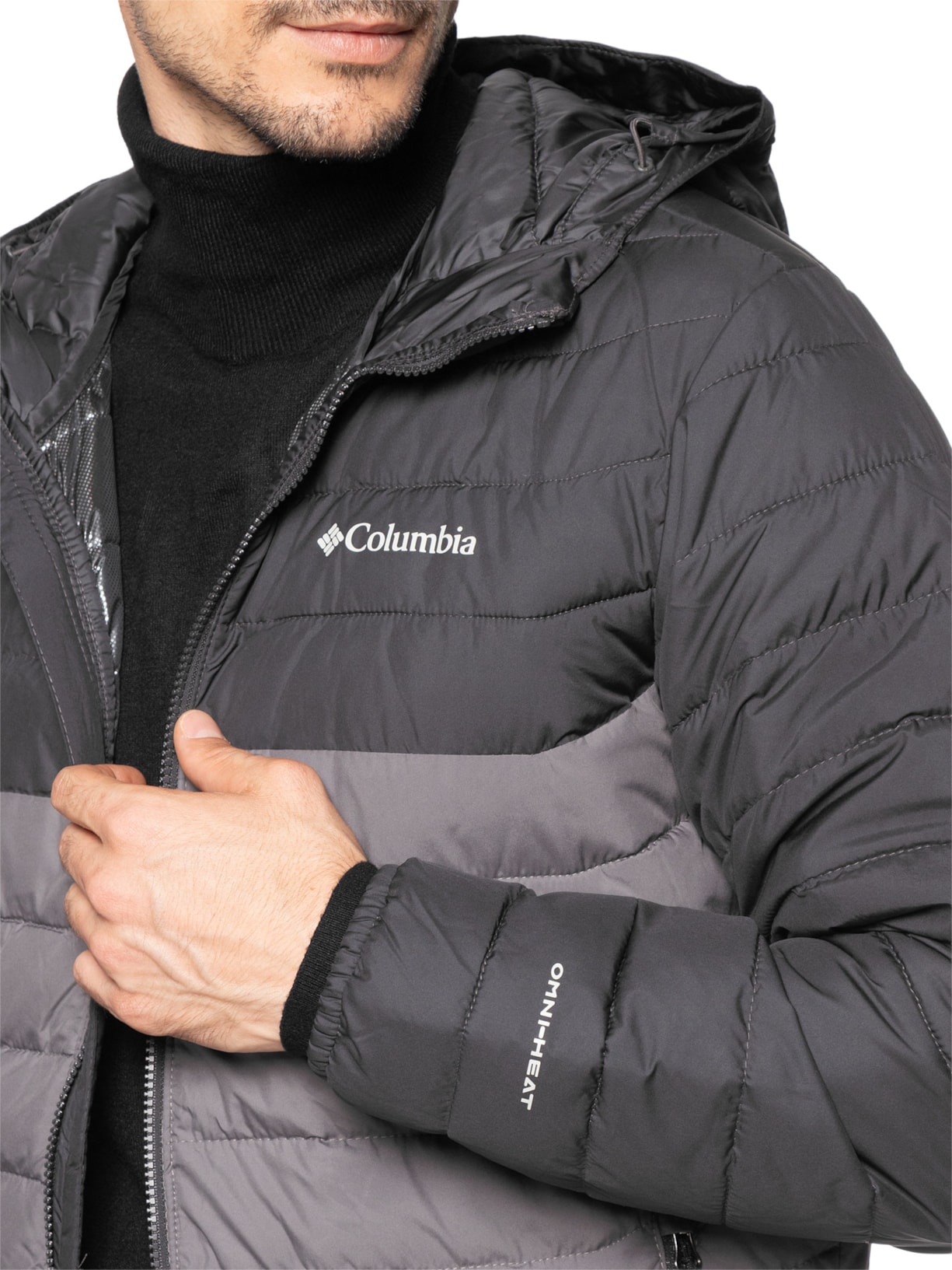 Jaqueta Masculina Puffer Powder Lite II Cinza Columbia