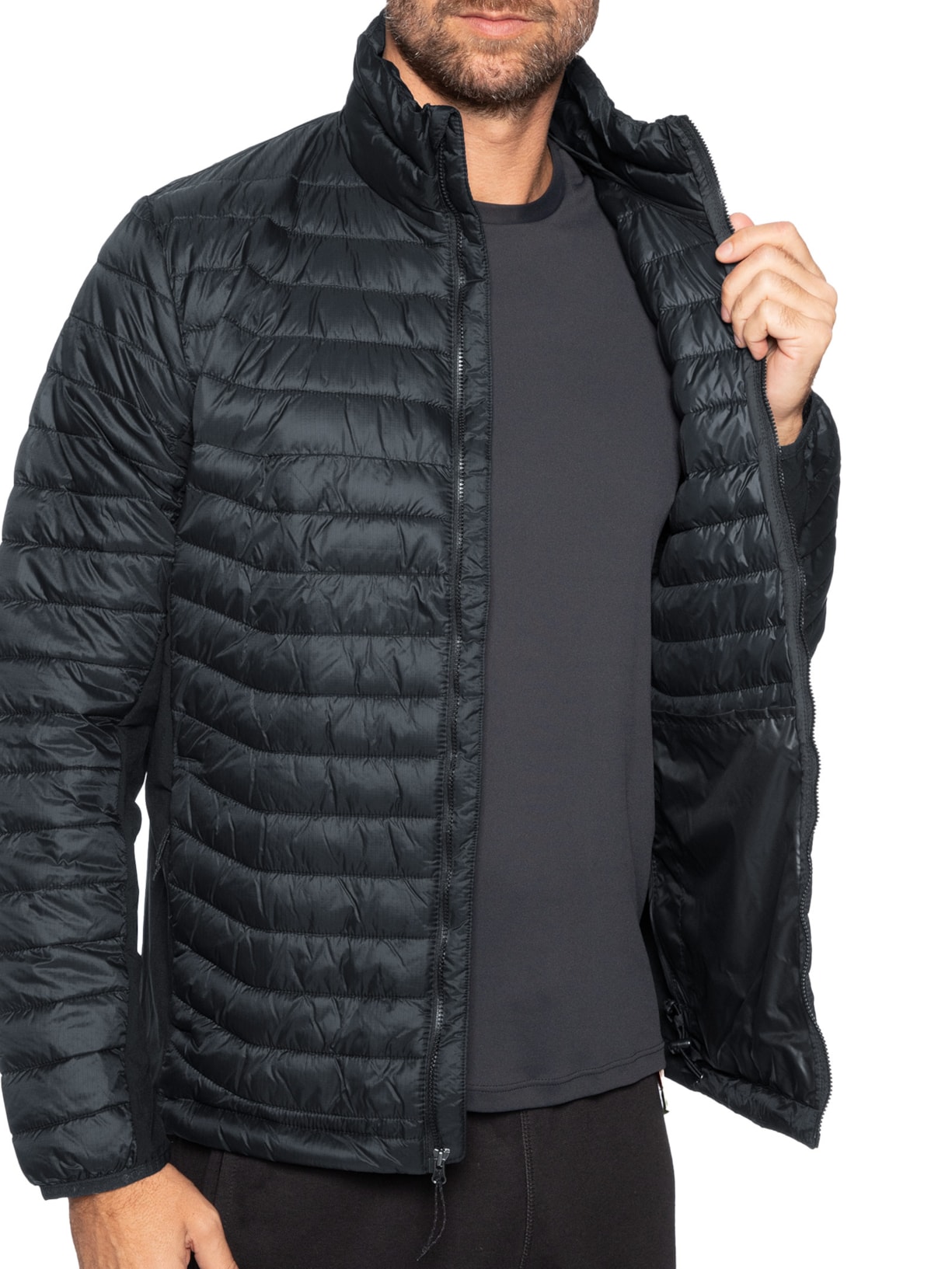 Jaqueta Masculina Puffer Powder Pass Hybrid Preto Columbia