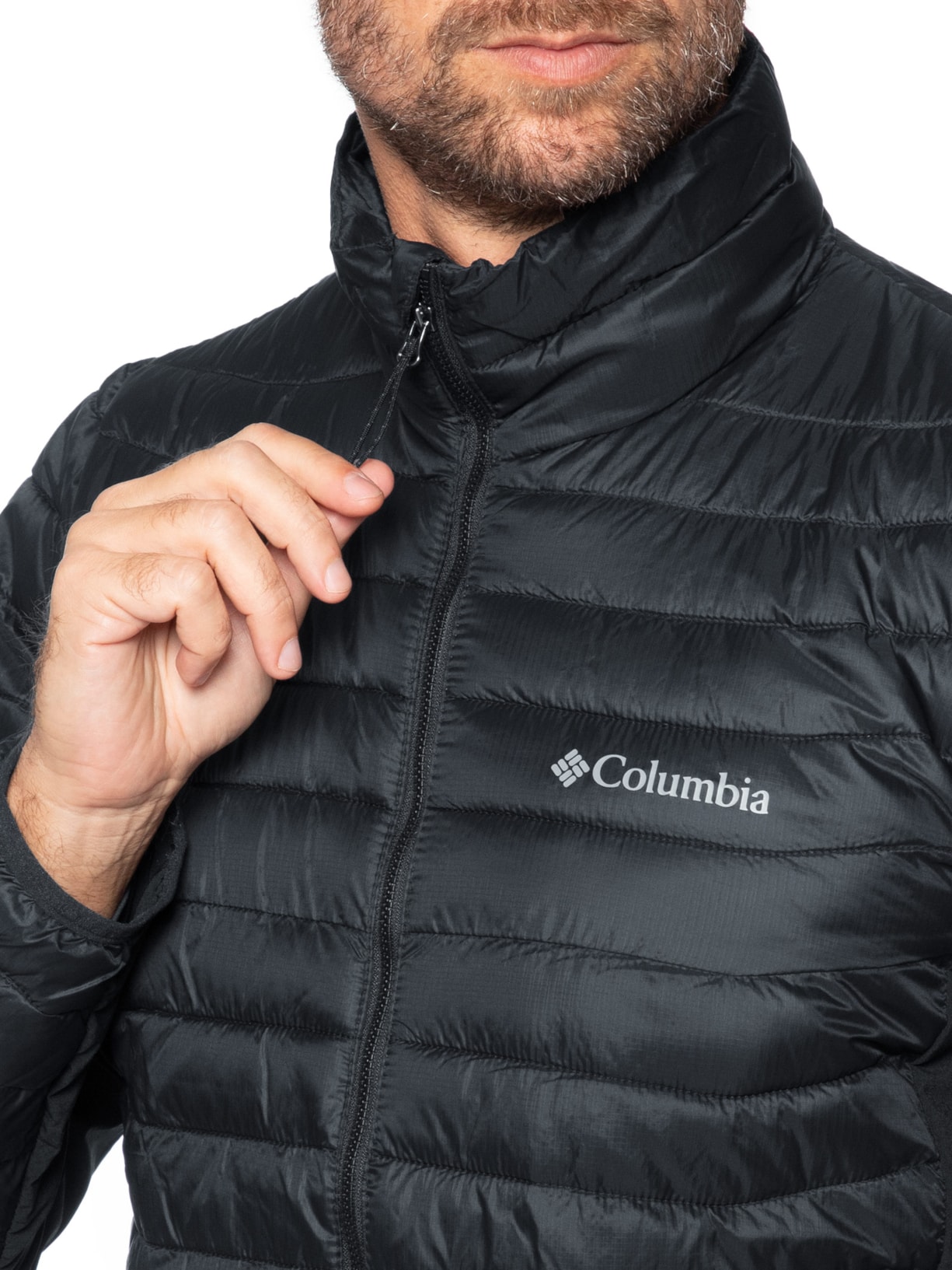 Jaqueta Masculina Puffer Powder Pass Hybrid Preto Columbia