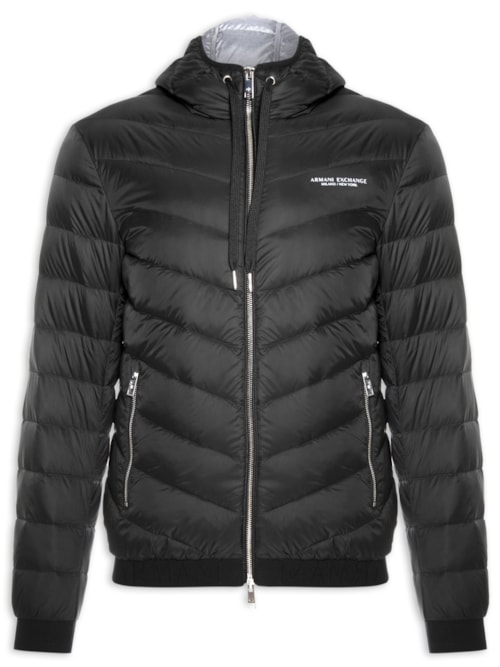 Jaqueta Masculina Puffer - Preta