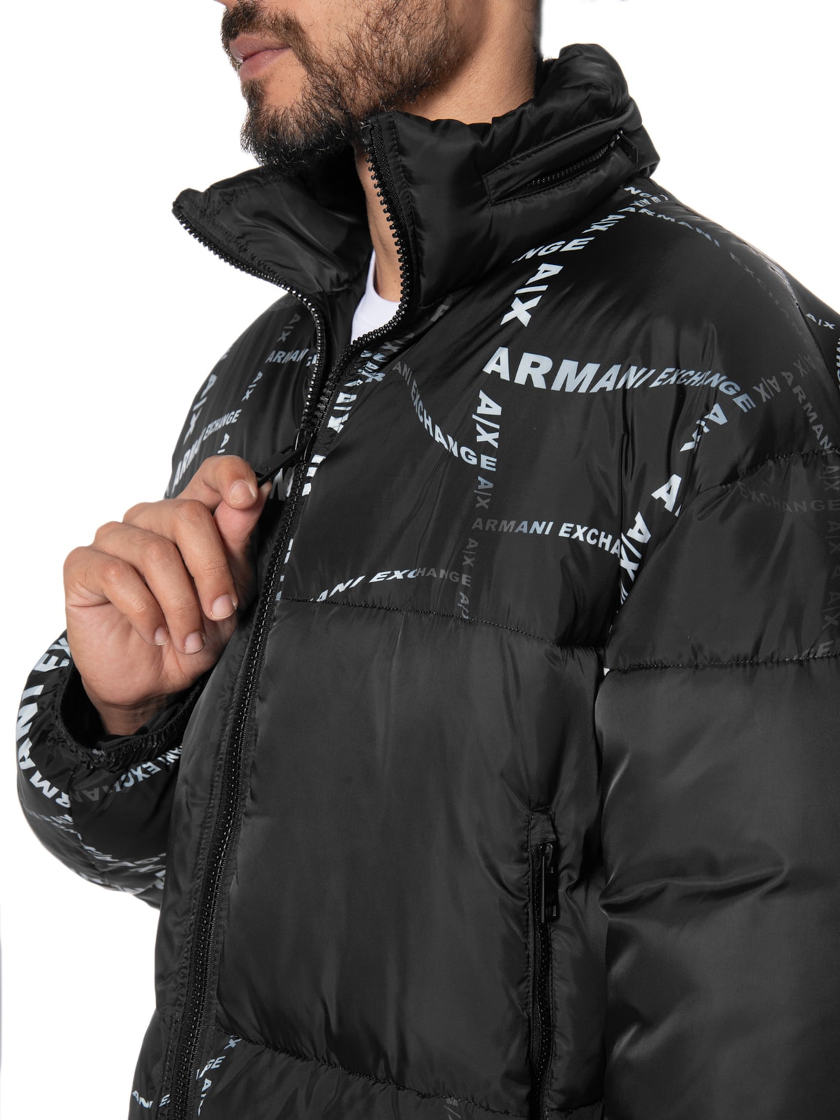 Jaqueta Masculina Puffer Preto Armani Exchange