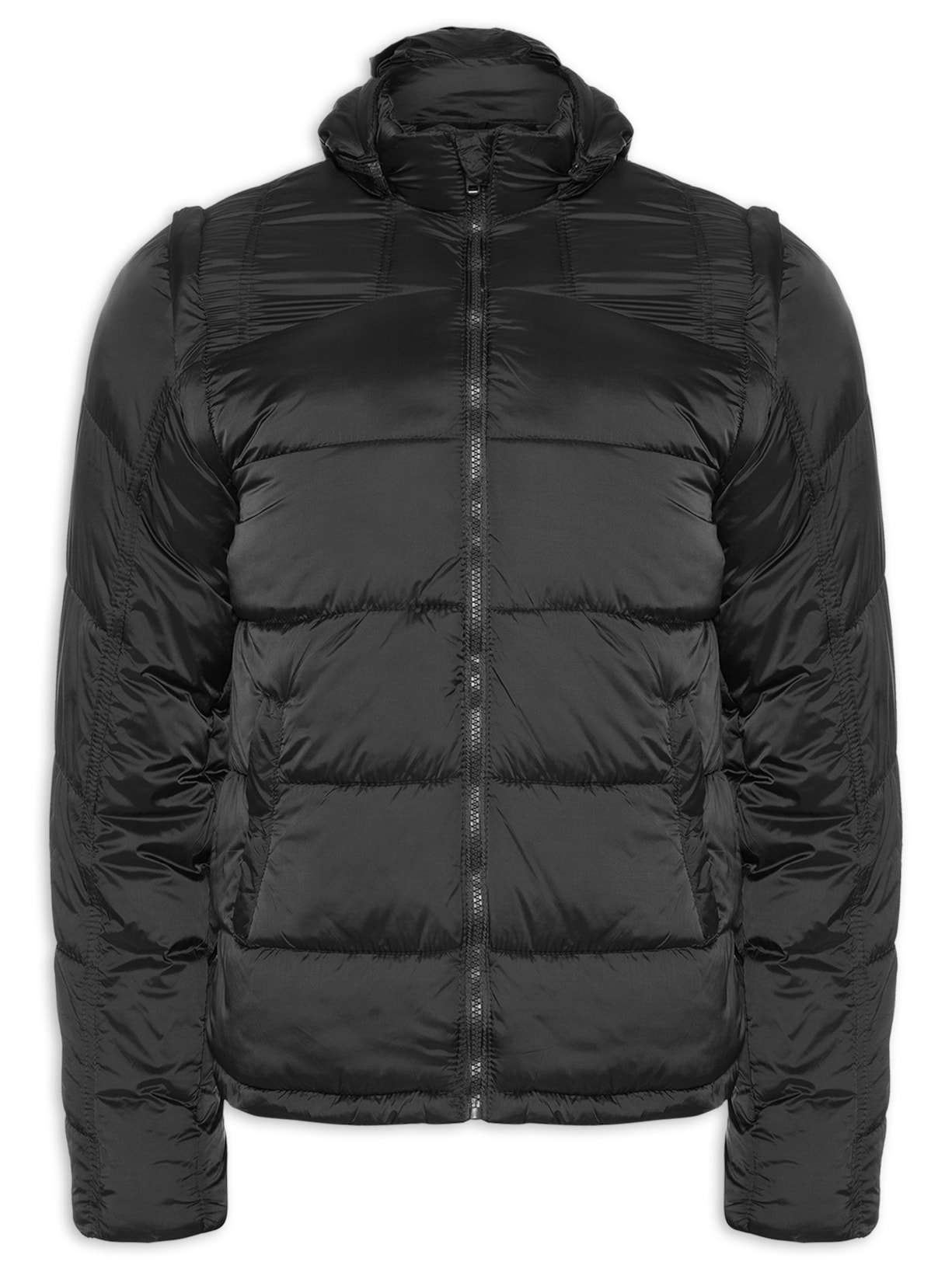 Jaqueta Masculina Puffer - Preto