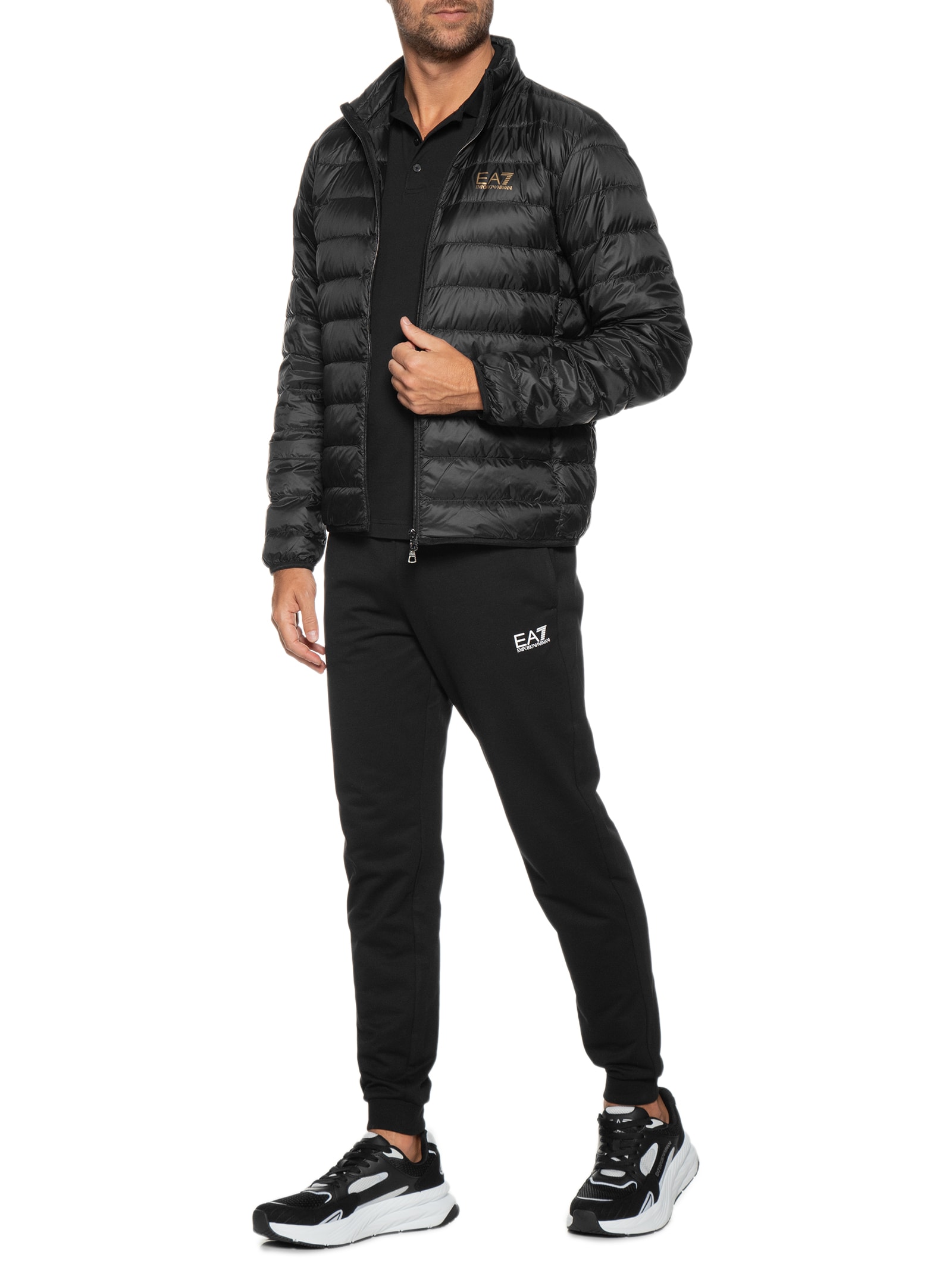 Ea7 Emporio Armani - Jaqueta Masculina Puffer - Preto
