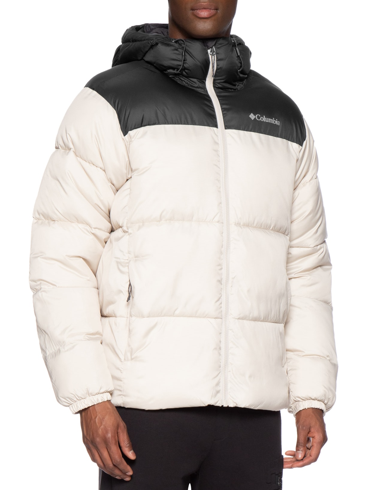 Jaqueta Masculina Puffer Puffect™ Hooded ll Branco Columbia