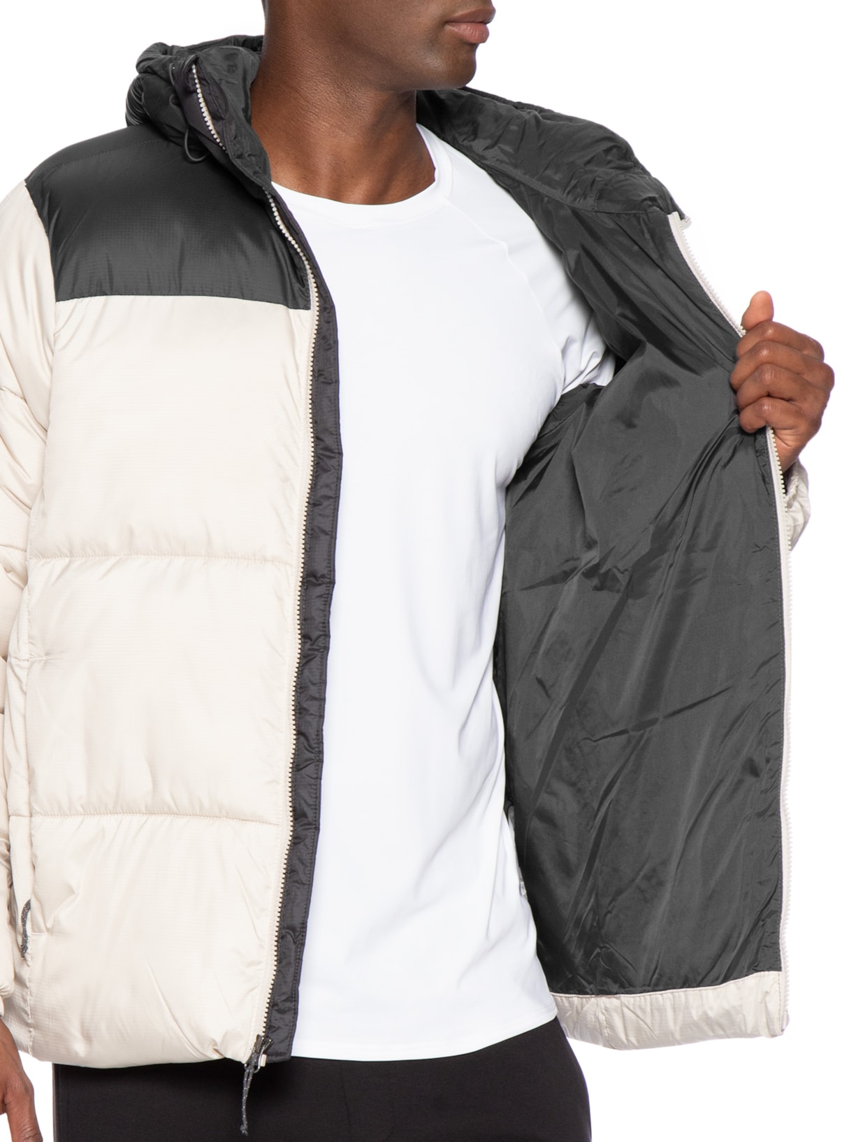 Jaqueta Masculina Puffer Puffect™ Hooded ll Branco Columbia