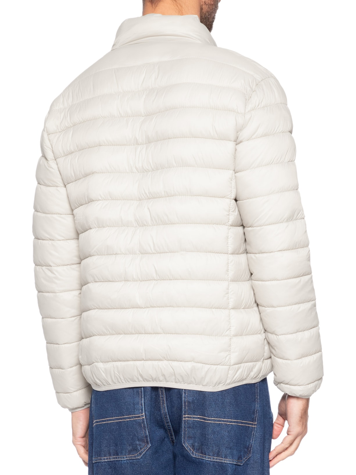 Jaqueta Masculina Puffer Sem Gorro Bege Basiq Men