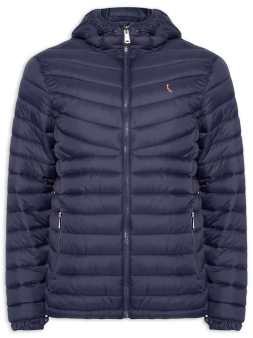 Jaqueta Masculina Puffer Uptown Color Bird - Azul