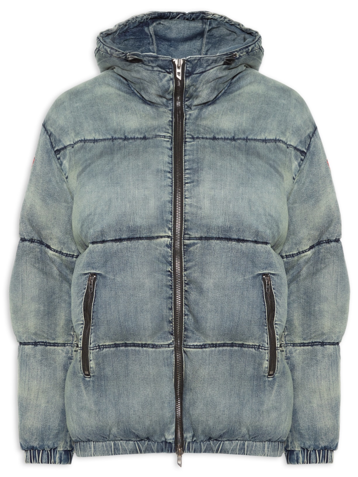 Jaqueta Masculina Puffer W-Mons Matelassê Jeans - Azul