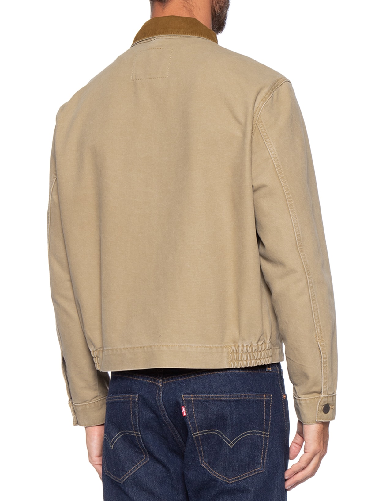Jaqueta Masculina Relaxed Fit Castro Full Zip Bege Levi's