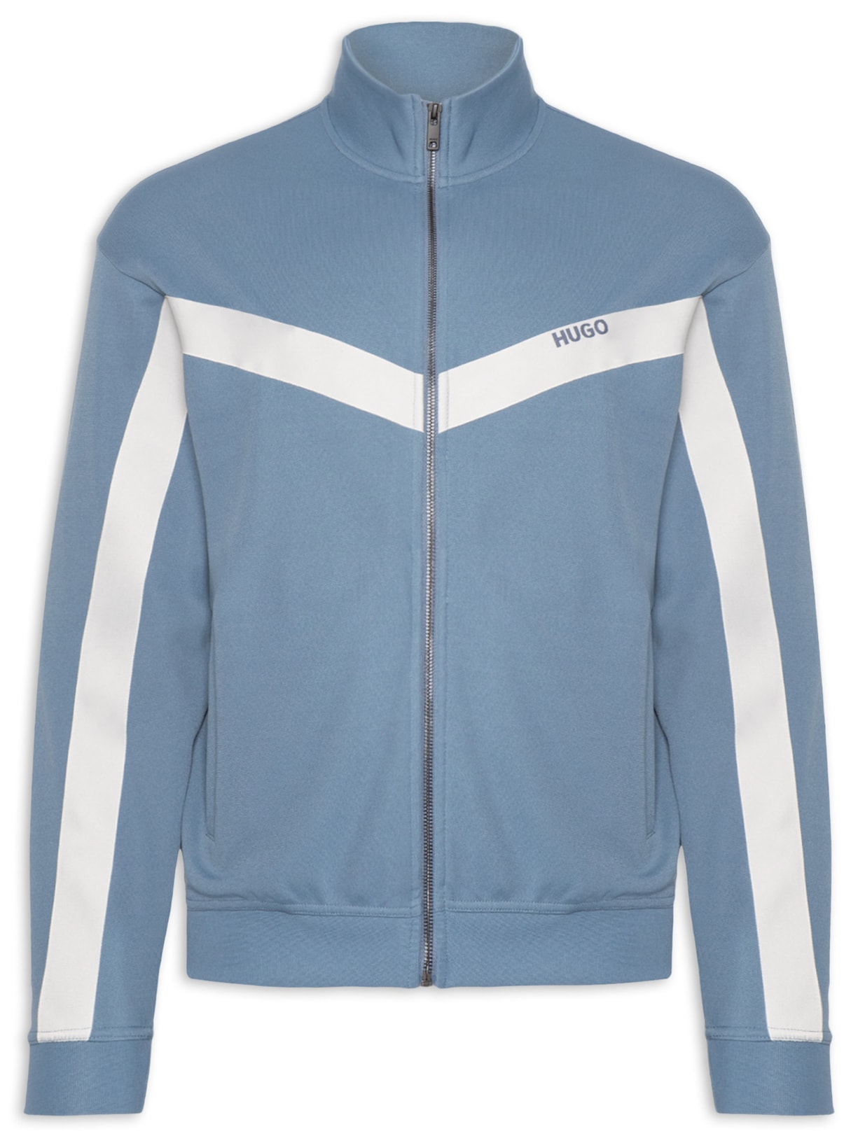 Jaqueta Masculina Relaxed- Fit Chevron Tape Darti - Azul