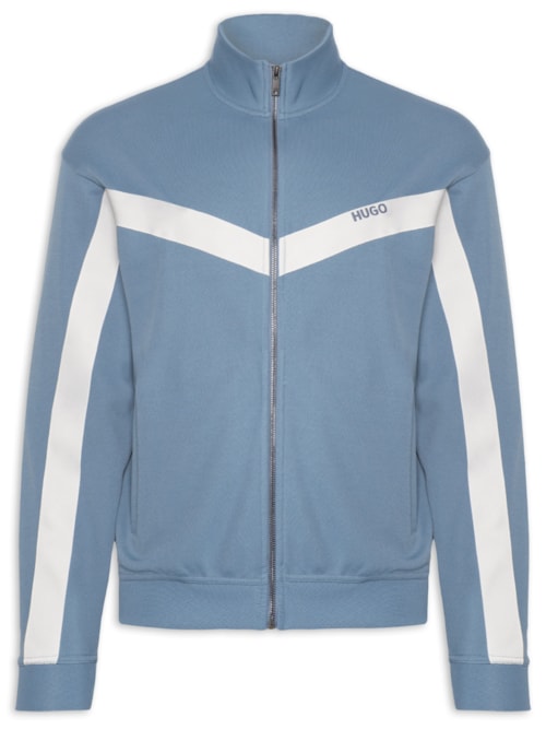 Jaqueta Masculina Relaxed- Fit Chevron Tape Darti - Azul