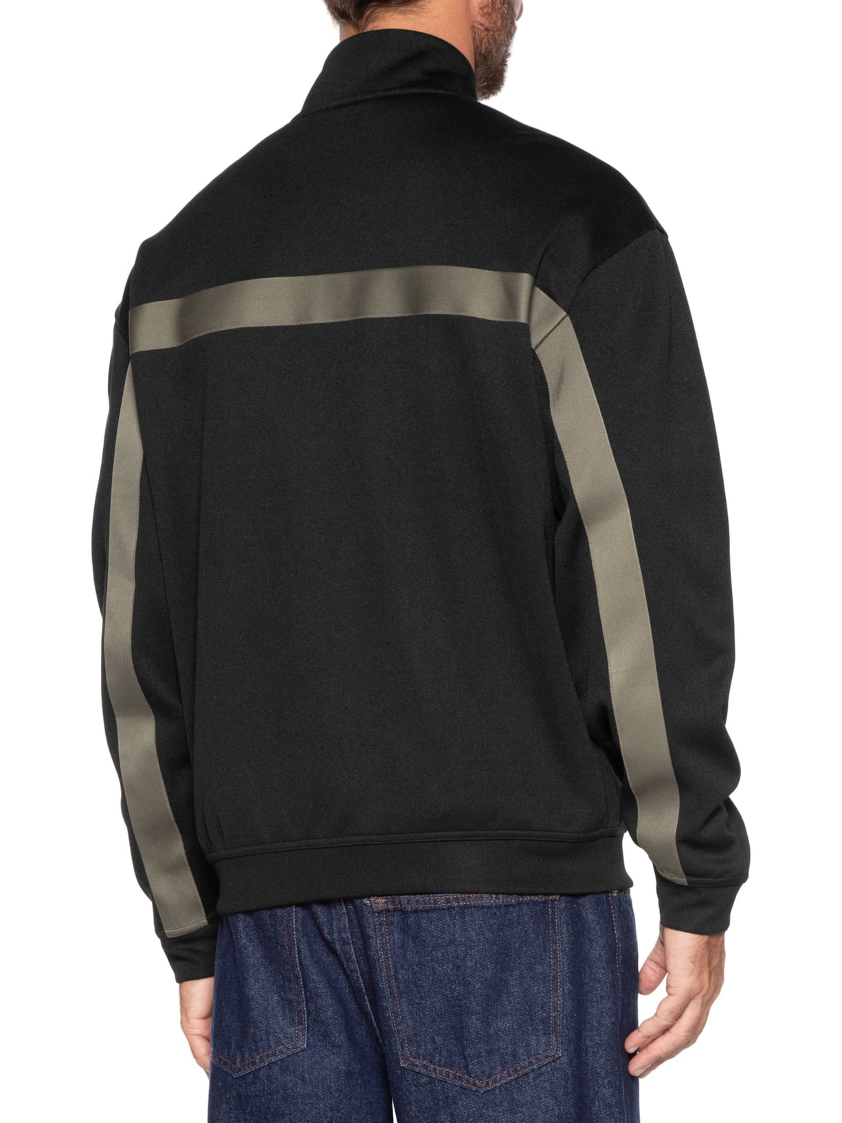 Jaqueta Masculina Relaxed- Fit Chevron Tape Darti Preto Hugo