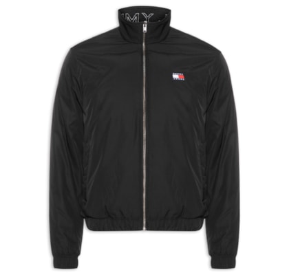 Jaqueta Masculina Relaxed Fit Com Logo Interno - Preto