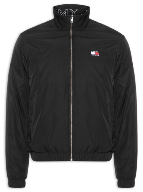 Jaqueta Masculina Relaxed Fit Com Logo Interno - Preto