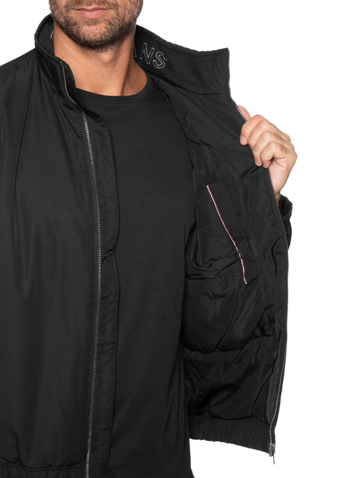 Jaqueta Masculina Relaxed Fit Com Logo Interno Preto Tommy Jeans