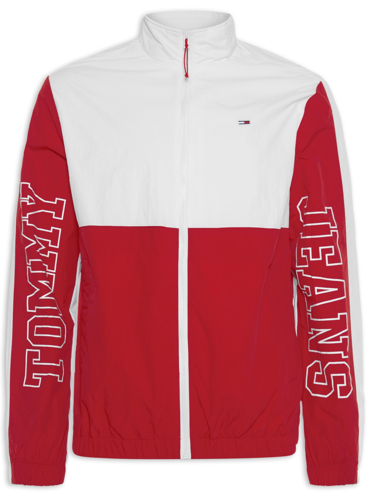 Jaqueta Masculina Relaxed Logo Track - Vermelho
