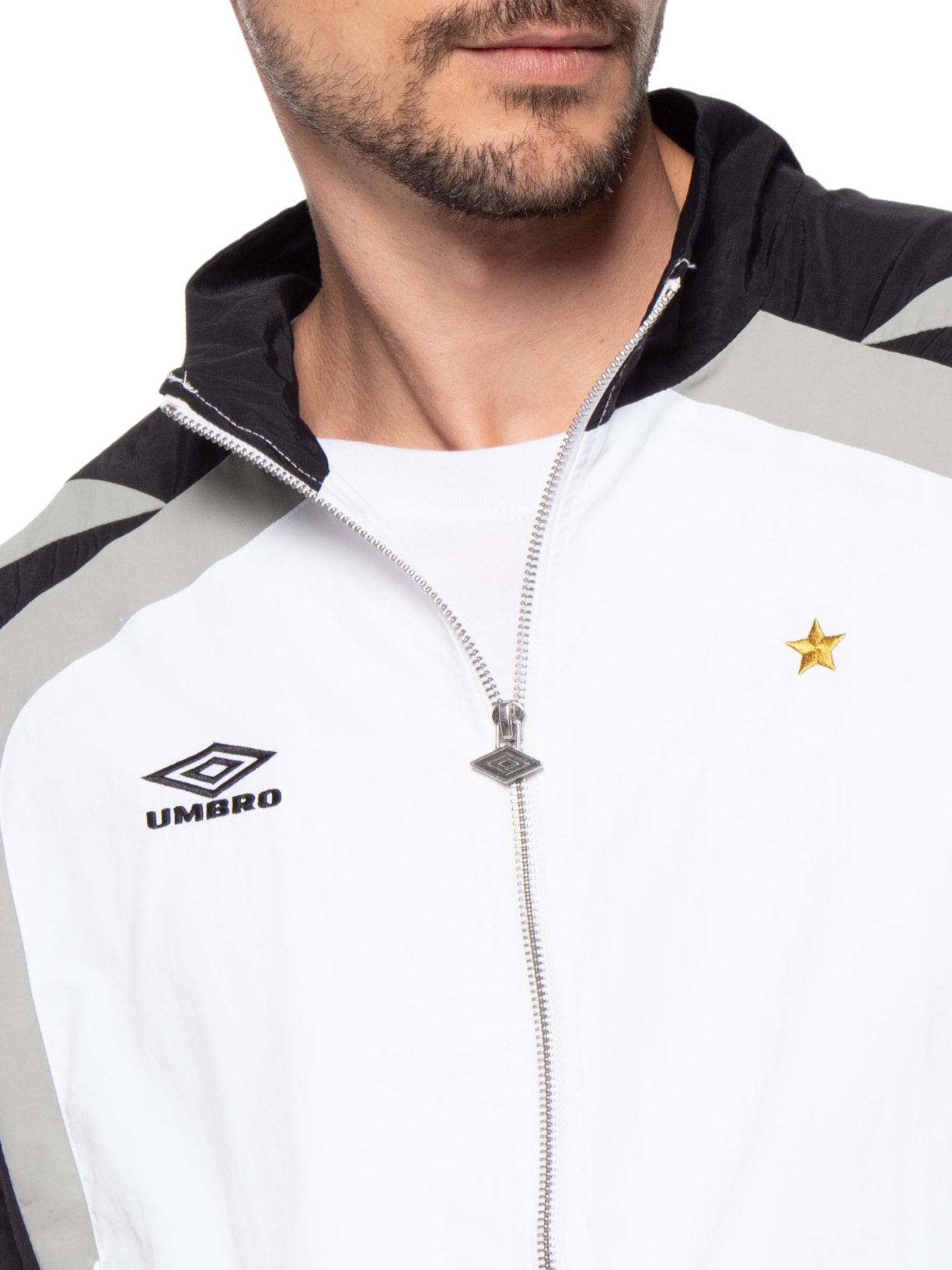 Jaqueta Masculina Relaxed Track Branco Umbro