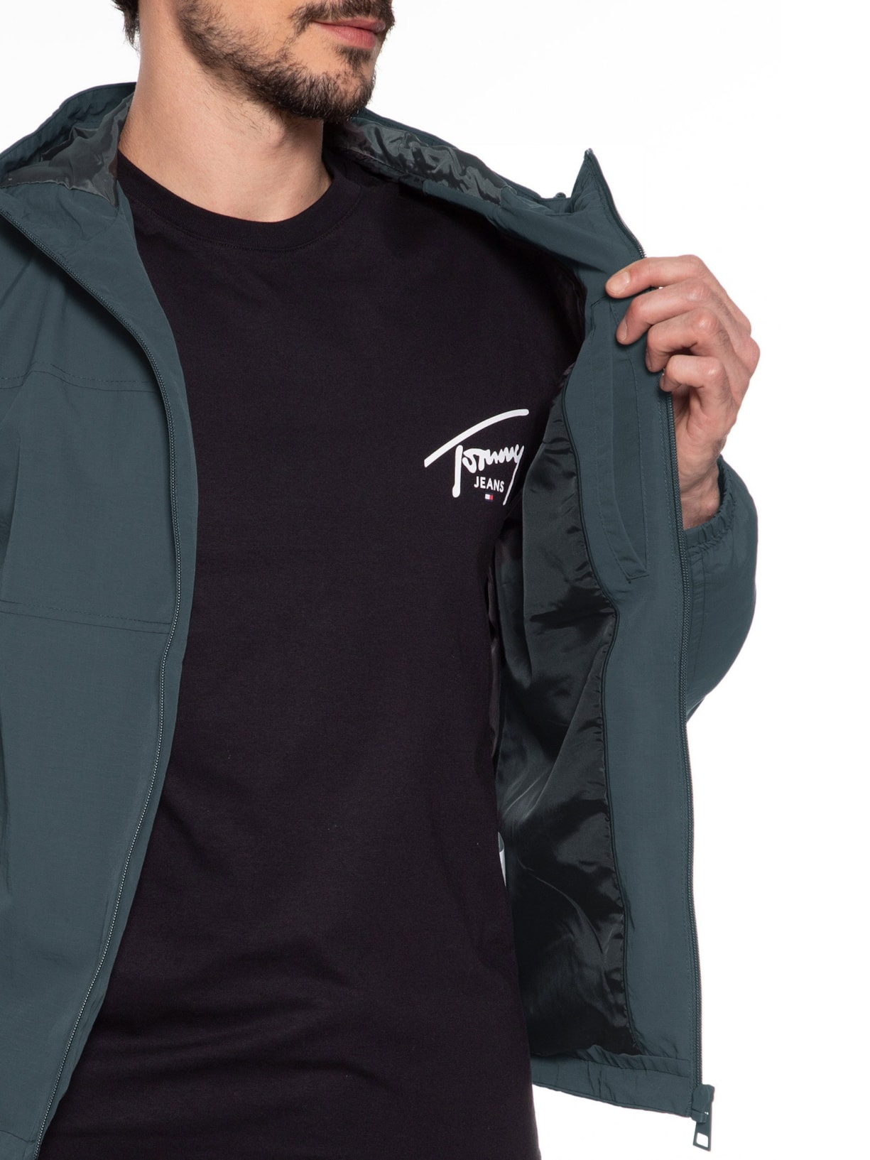 Jaqueta Masculina Ripstop Casual Cinza  '2 Essential