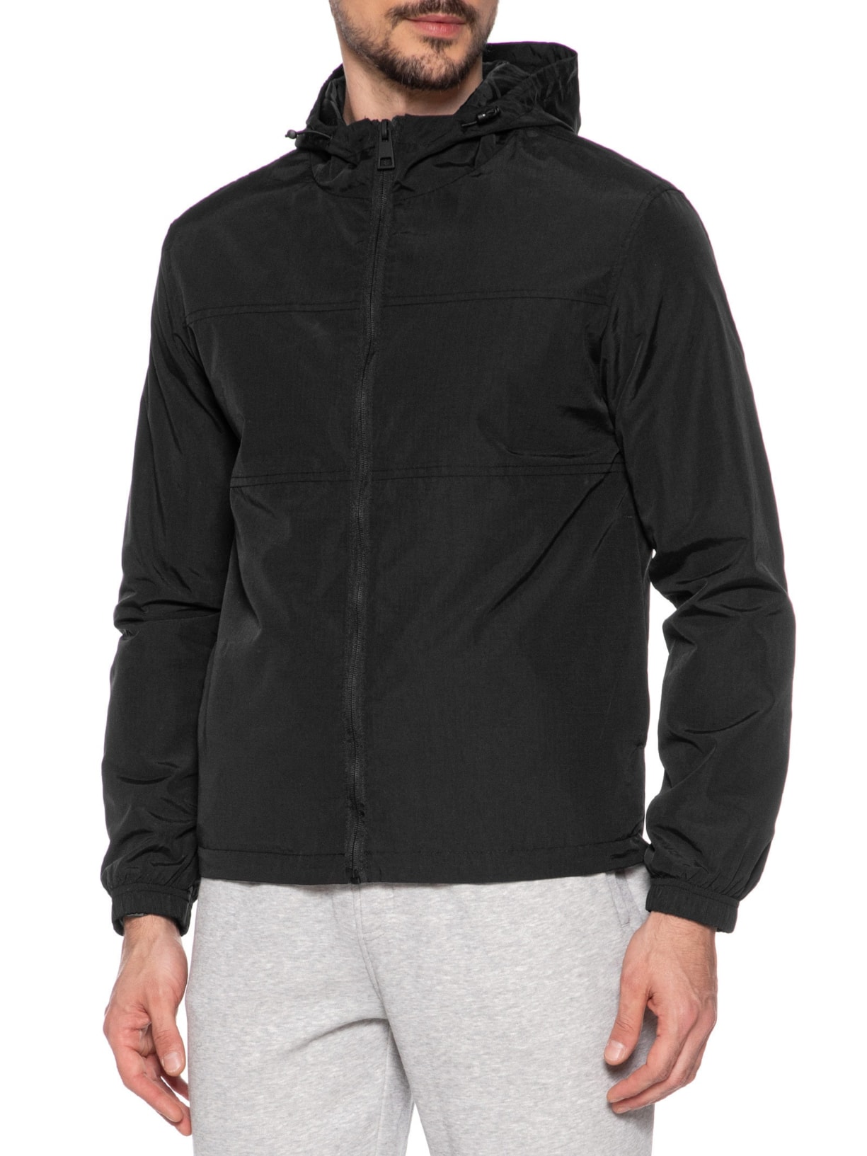 Jaqueta Masculina Ripstop Casual Preto '2 Essential
