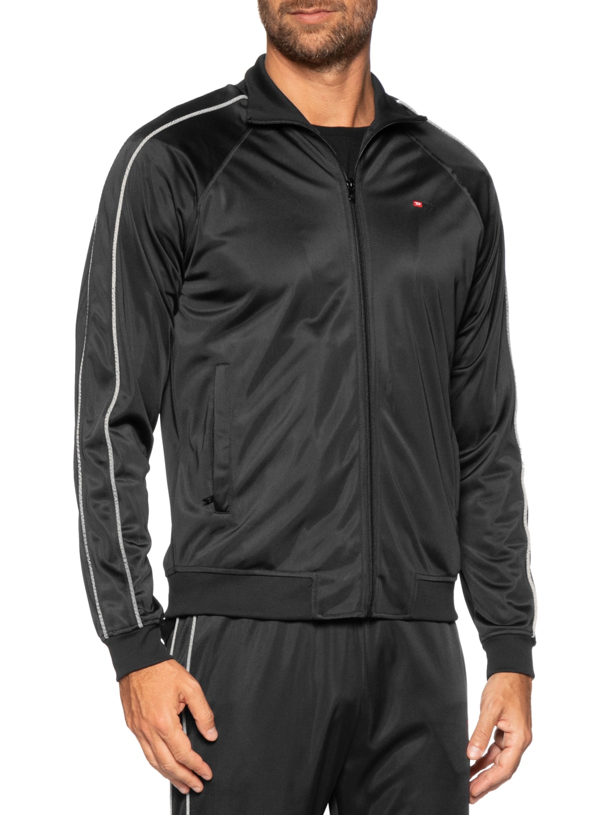 Jaqueta Masculina S-Rarmero Felpa Preto Diesel