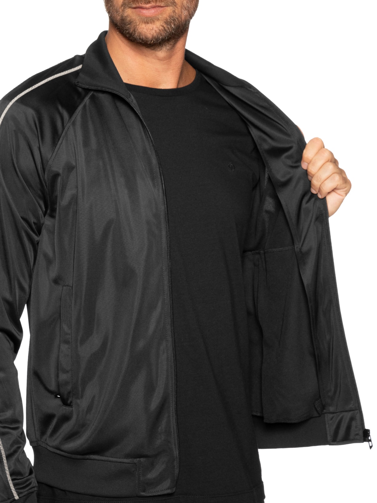 Jaqueta Masculina S-Rarmero Felpa Preto Diesel