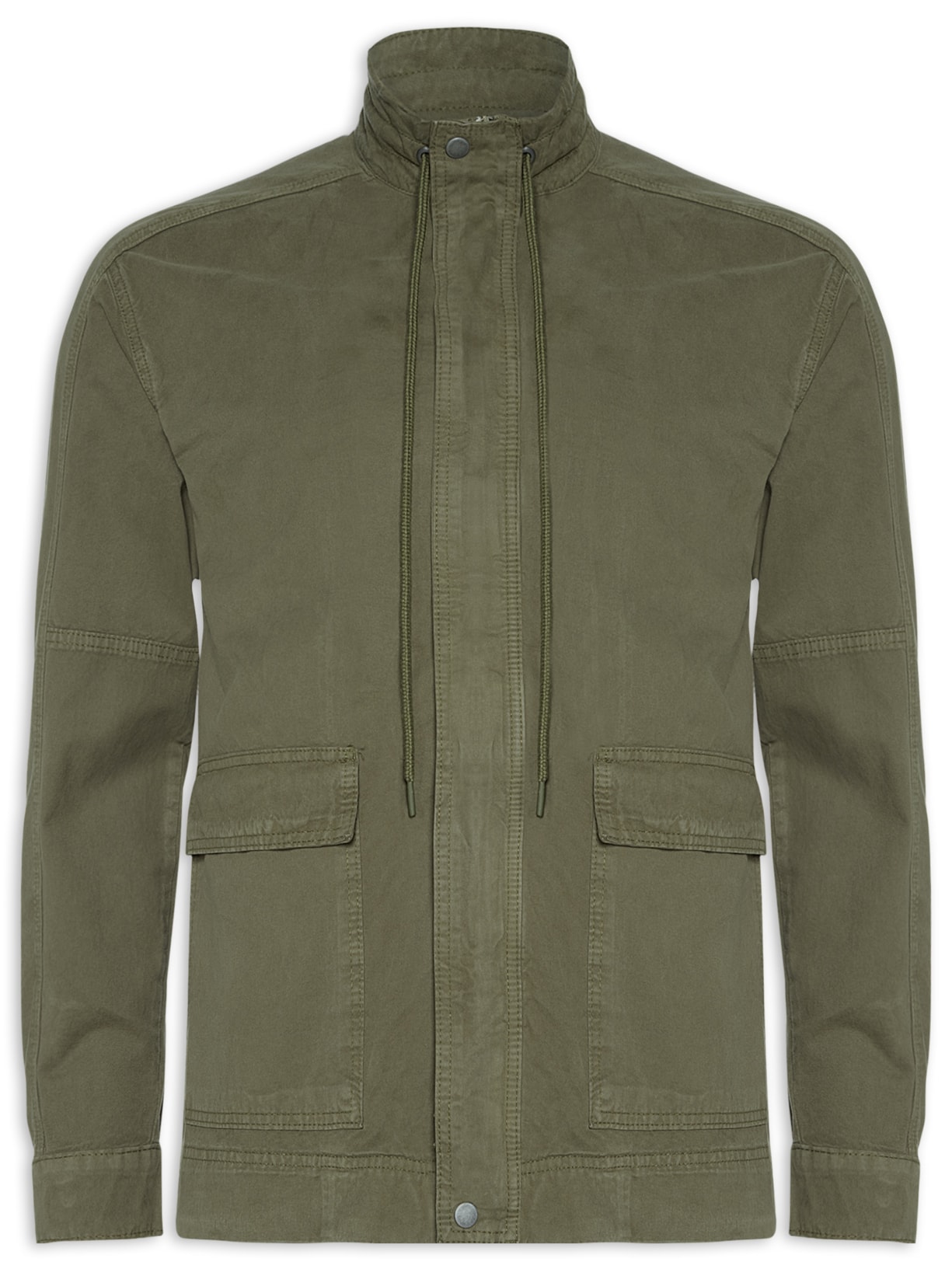 Jaqueta Masculina Sarja Empapelada - Verde