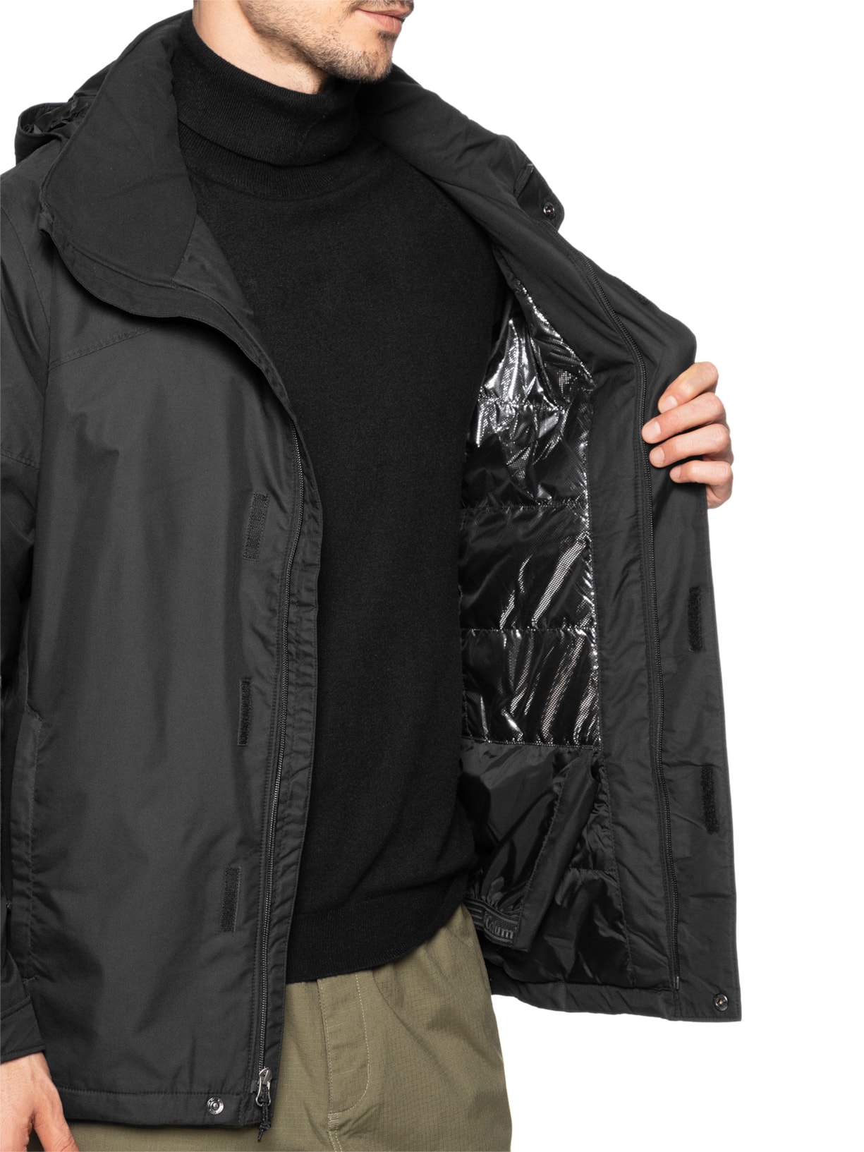 Jaqueta Masculina Ski Last Track II Com Capuz Preto Columbia