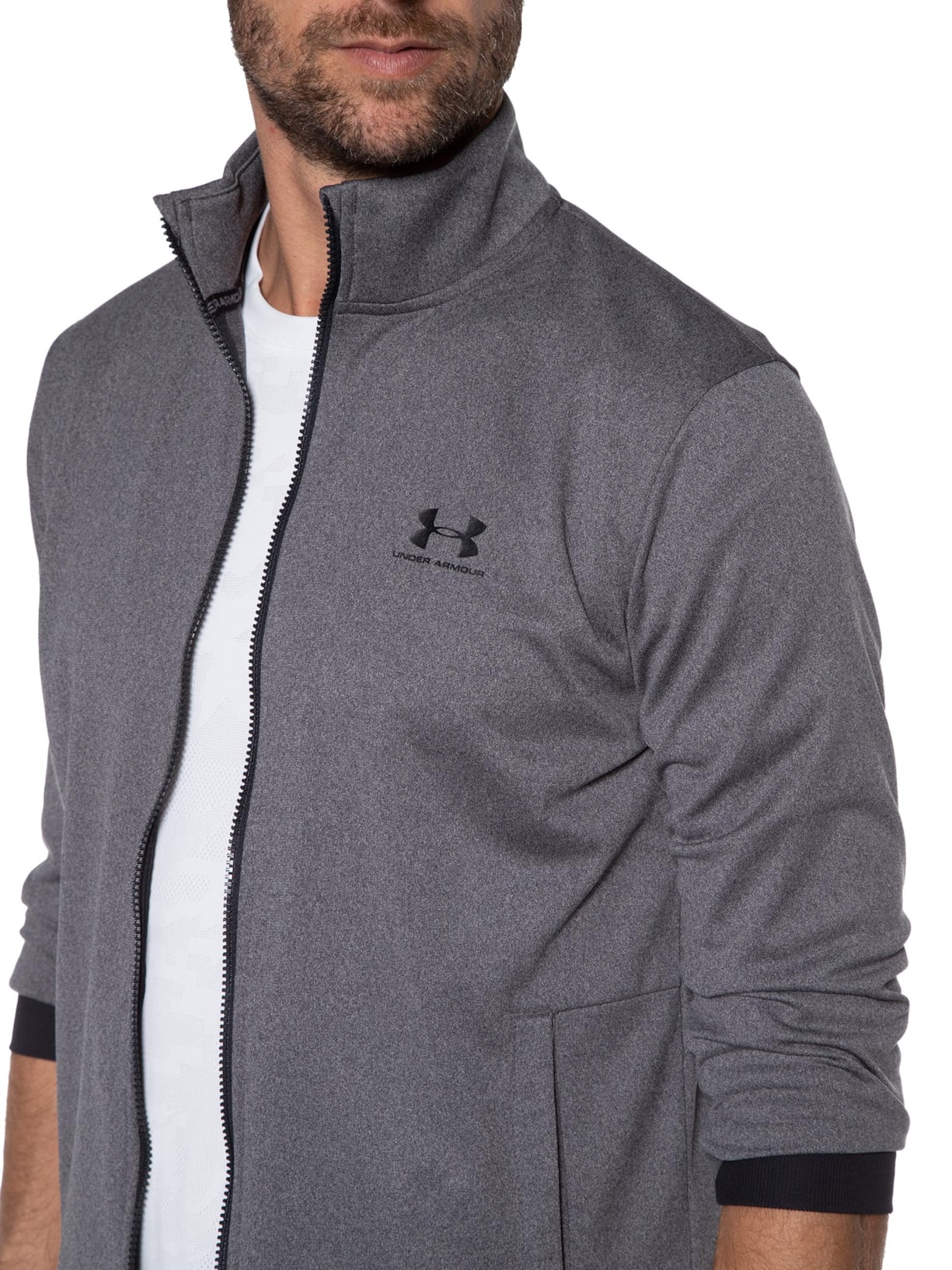 Jaqueta Masculina Sport.trico Jacke Cinza Under Armour
