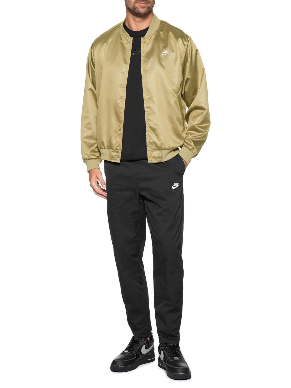 Jaqueta Masculina Sportswear Club Marrom Nike